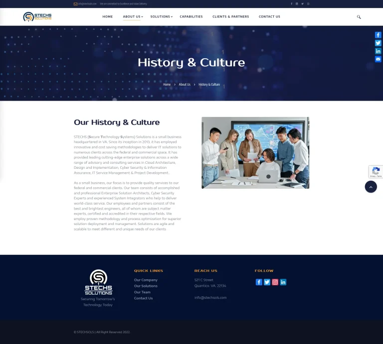 Stech Solutions - History & Culture